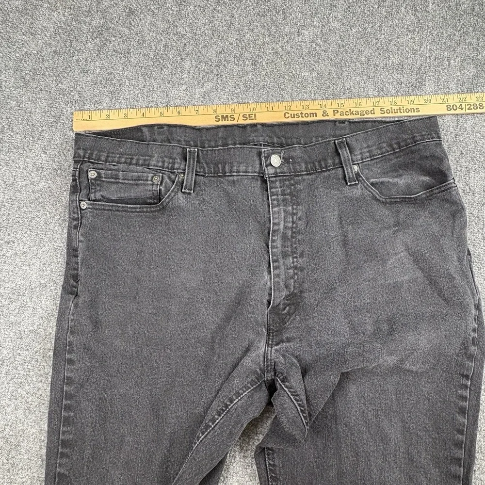 Levi's 541 Athletic Fit Jeans Men 40x30 Black Stretch Tapered Grunge Y2K Utility